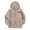 B-Khaki84, variant on JAJAHO Girls Zip Up Hoodie Sweatshirt Bow Print Long Sleeve Fall Jacket For Kids 5-14Y