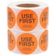 thumbnail image 1 of 2 Rolls of Use First Stickers Food Service Labels Restaurant Adhesive Food Labels Kitchen Food Stickers, 1 of 4