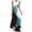 Blue, variant on BRGZLK Womens Maxi Dresses Trendy Retro Boho Floral Split Neck Flowy Long Dress Sleeveless Sundress Casual Summer Tropical Vacation Outfits Red XXL