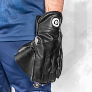 FORTRESS Original Black Wicket Keeping Gloves [3 Sizes] - Adult