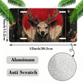 thumbnail image 2 of 1 Pcs 2D Flat License Plate Covers & Frames, Deer Head For Decorative Front, Waterproof For Decoration Aluminum License Plate Covers & Frames Cover For Men Women, 12" X 6", 2 of 7