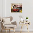 thumbnail image 5 of Rustic Farmhouse Canvas Wall Art Old Car and Cattle with Barn Framed Canvas Art Farm Cow and Sunflowers Canvas Wall Art Decor for Living Room Brown Bedroom Bathroom Decor, 16 x 12 inch, 5 of 6