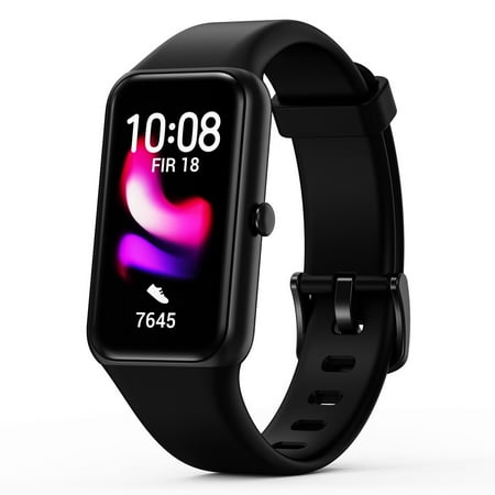 

Bluetooth Smart Bracelet 1.47 HD Blood Oxygen Heart Rate Meter Step Exercise Physiological Cycle Smart Bracelet-Black