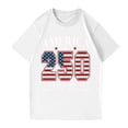 thumbnail image 4 of 4th of July Shirt,250 Anniversary Usa Shirt,Freedom Shirt,Usa Shirts for Women,1776-2026 250th Anniversary Shirt Women America Flag Patriotic Freedom Birthday Tshirt Clothes,White,Large, 4 of 4