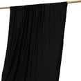 thumbnail image 2 of Efavormart Black Scuba Polyester Backdrop Drape Curtain, Inherently Flame Resistant Event Divider Panel Wrinkle Free With Rod Pockets - 5ftx14ft, 2 of 11