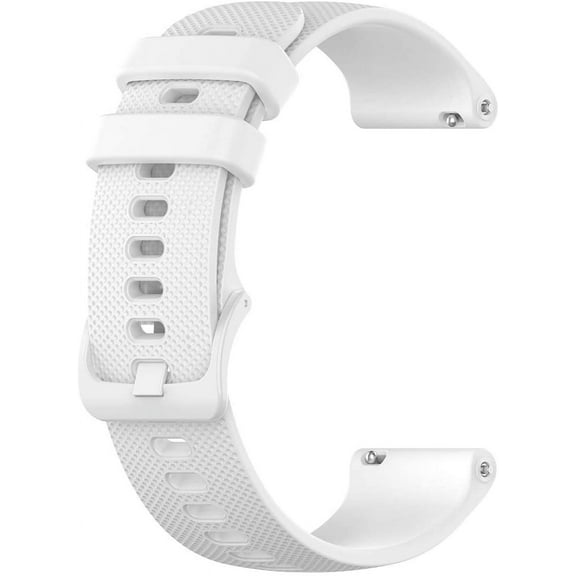 PINHEN Silicone Watch Bands Compatible for Samsung Galaxy Watch 3 45mm /Galaxy Watch 46mm /Samsung Gear S3 Frontier/Classic, 22mm Silicone Watch Strap for Men Women, White