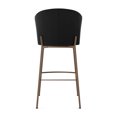 thumbnail image 4 of Amisco Camilla 30 in. Bar Stool - Charcoal Grey Bouclé Polyester / Bronze Metal, 4 of 9