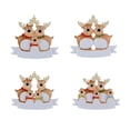 thumbnail image 3 of Yuarrent Adorno colgante colgante de Navidad, tamaño compacto, ahorro de espacio, decoraciones para el hogar, accesorios para festivales, decoración de Kits de decoración para fiestas 4 piezas Yuarrent HA042014-01, 3 of 6