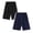 Navy, Black, variant on SGMVNU 2 Pack Boys Basketball Shorts Lightweight Stretch Elastic Waist Sports Shorts Summer Running Athletic Shorts, Size 9-10 Years, Navy, Grey