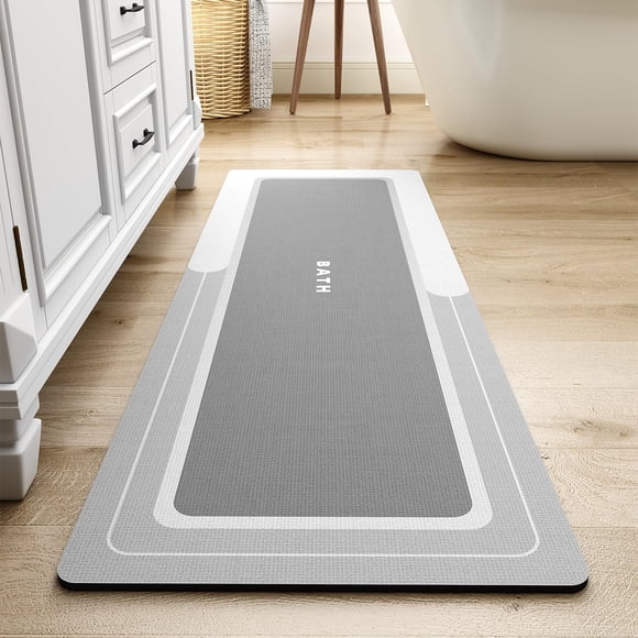 Alfombra de baño Runner MontVoo, larga, antideslizante, absorbente, de secado rápido, gr.