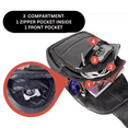 thumbnail image 5 of Genuine Leather Sling Bag Multi-pocket Chest Shoulder Crossbody Bag for Men Hiking Travel Daypack, 5 of 5