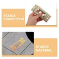 thumbnail image 3 of BRIGHTFUFU 2Pcs E Track Fitting for Stable Connection Golden Metal Tie Down for Cargo Management, 3 of 8