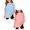 Pink, Light Blue, variant on SGMVNU 2 Pack Girls Tie Dye T Shirts Fashion Oversized Tops Summer Casual Loose Short Sleeve Crew Neck Workout Tops, Size 7-8 Years