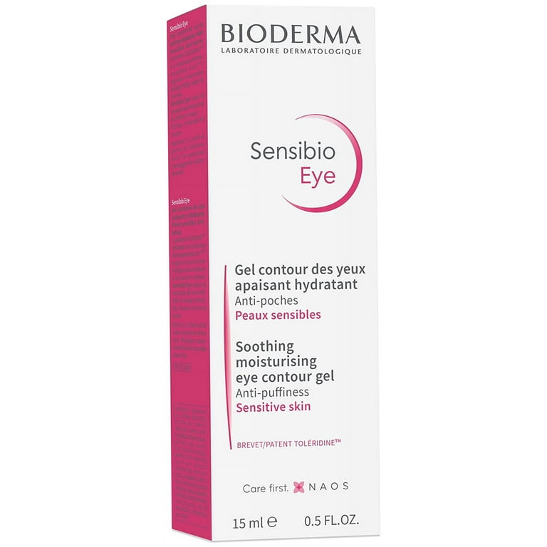 Bioderma - Eye Gel - Sensibio - Moisturizing and Visibly Reduces Fine Lines  - Skin Soothing - Eye Gel for Sensitive Skin 