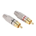 thumbnail image 5 of 60 Pcs RCA Plug Audio Video Locking Cable Connector Gold Plated, 5 of 8