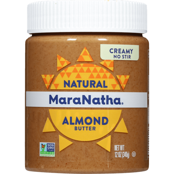 Pack of 6, Maranatha No Stir Creamy Almond Butter, 12 oz