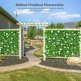 thumbnail image 3 of Gymax 4PCS Expandable Fence Privacy Screen Decorative Faux Ivy Panel w/ White Flowers, 3 of 10