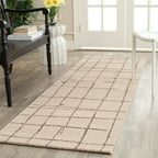 Brown zebra print rug