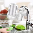 thumbnail image 1 of Feltree Faucet Mount Filter System, Complete Faucet Mount Water Filter System for Tap Water, Reduces 99% of Lmpurities, Crisp, Great-Tasting Filtered Water Purifier, White, 1 of 7