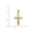 thumbnail image 4 of 14k Real Gold Crucifix Cross Pendant Necklace with Christ Figure in Yellow or White Gold for Men and Women Spiritual Religious Latin Design Faith Jewelry, 4 of 6
