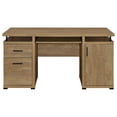 thumbnail image 3 of Coaster Tracy 55-inch 2-drawer Engineered Wood Office Computer Desk in Mango, 3 of 10