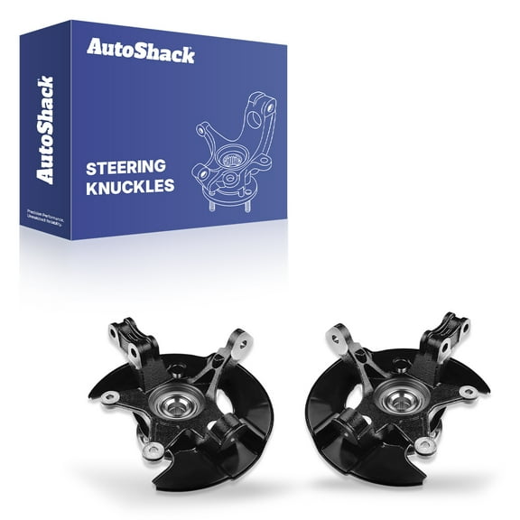 AutoShack Front Loaded Steering Knuckle and Wheel Hub Bearing Assembly - Driver and Passenger Side for Honda, Pilot 2005-2008, FWD AWD V6 3.5L - with ABS
