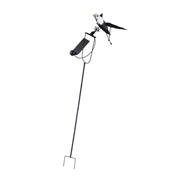 Escultura de viento mecedora para jardín, estaca de águila, regalo, artesanía coleccionable, figura de águila disuasoria para patio y jardín.