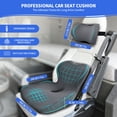 thumbnail image 6 of Nicecastle Ergonomic Seat Cushion with Lumbar Support Pillow, Memory Foam for Tailbone and Back Pain Relief - Comfort for Car, Office Chair, Truck Driving - Non-Slip Washable for All Day Sitting, 6 of 7