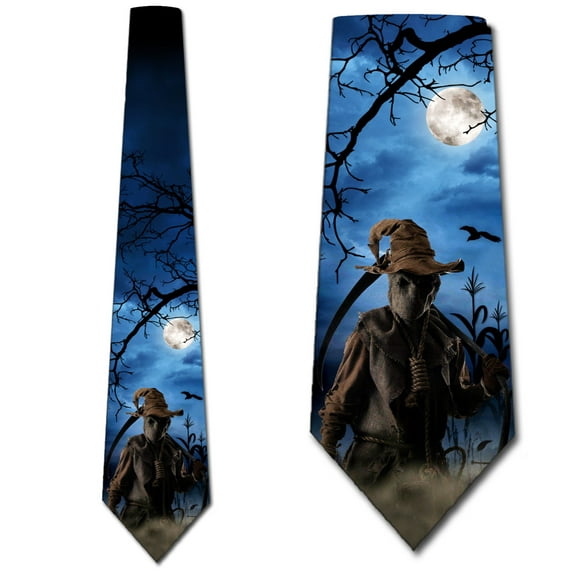 Midnight Scarecrow Necktie Mens Tie by Three Rooker