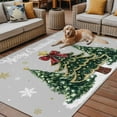 thumbnail image 2 of Fsddascl Grey Christmas Tree Outdoor Rug for Patio/Deck/Porch, Non-Slip Large Area Rug 6 x 9 Ft, Snowflake Tree Xmas Indoor Outdoor Rugs Washable Area Rugs, Reversible Camping Rug Carpet Runner, 2 of 5