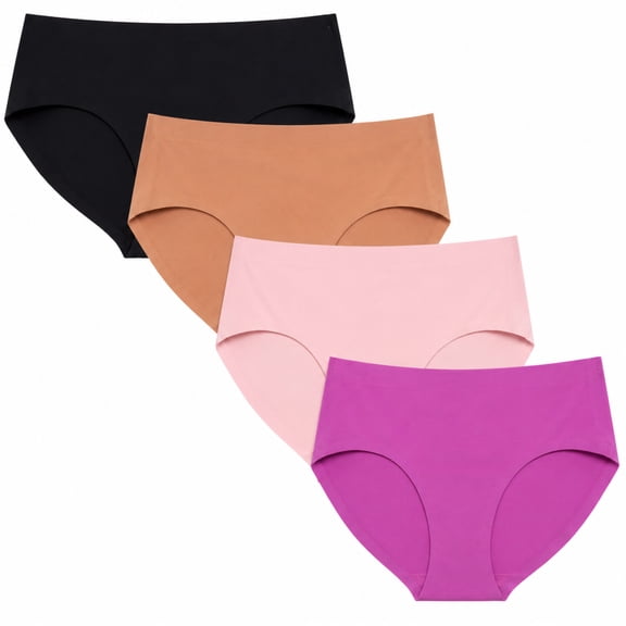 dELiA*s Girls Seamless Underwear Soft Stretch Bikini Panties for Girls and Teens 4 Pack
