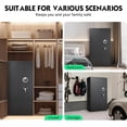thumbnail image 4 of 30-40 Large Gun Safe for Pistol, Unassembled Gun Safe with LCD Keypad and Adjustable Shlef, Digital Gun Cabinet for Home and Shotguns with Mute Function & Dual Alarm, 4 of 9