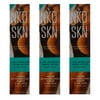 NKD SKN Self Tan 1 Day Bronzing Tinted Lotion, Matte Dark, 3.38 Oz (Pack of 3) + Makeup Blender