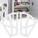 thumbnail image 5 of Oubit Accesorio de bisagras Hogar Plástico Ahuecado Dos Capas Gabinete de Zapatos Estante Soporte de Estante Bisagras Accesorio(Blanco), 5 of 11