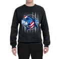 thumbnail image 2 of Wild Bobby Great White Shark USA Since 1776 Unisex Crewneck Sweatshirt, 2 of 6