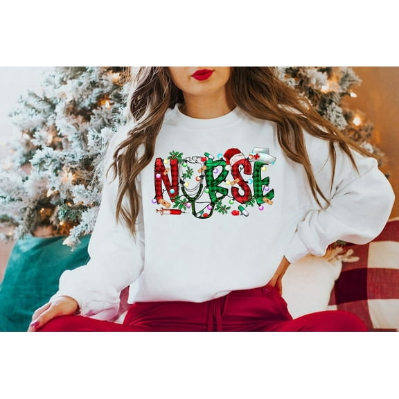 Christmas Nursing Sweatshirt, Nursing School Sweatshirt, Nurse Gift for Woman