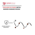 thumbnail image 2 of Perchero De Pared Metal/madera Namaro Design, 2 of 4