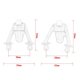 thumbnail image 5 of Shock Absorbers Tower Hoops Bracket Mount Zinc Alloy Shock Tower Replacements for 1/10 Axial SCX10 RC Car, 5 of 5