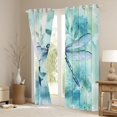 thumbnail image 3 of jejeloiu Cute Dragonfly Black Out Curtains,Blue Splatter Ink Curtains Pack of 2 (42x63 Each) For Girls Teens, 3 of 6