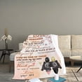 thumbnail image 4 of Ovzne Blanket Flannel Envelope Blanket For Friend Soft Skin-friendly Comfortable Sofa Conditioning Blanket On Clearance, 4 of 4