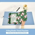 thumbnail image 5 of ALAZA 2 Pack Pencil Pouch Football Soccer Ball on Green Pencil Case for 3 Ring Binder Clear Window Pencil Bag Organizers, 5 of 6