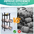 thumbnail image 5 of Refrigerant Tank Rack, Vertical Cylinder Tank Rack with 2x 30lb and Other 2 Saving Space, Tank Holder for Gas Oxygen Nitrogen Freon Acetylene Storage, 5 of 6