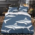 thumbnail image 3 of Home Bedding Set Fish Shell Comforter Cover Set Teen Adult Creative Seafloor Bedspreads,California King (98"x104"), 3 of 5
