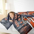 thumbnail image 4 of Erosebridal Sports Bedding Twin Comforter Set, American Football City Down Comforter, Navy Orange, CHICAGO, Reversible 2pcs, Breathable, 4 of 7