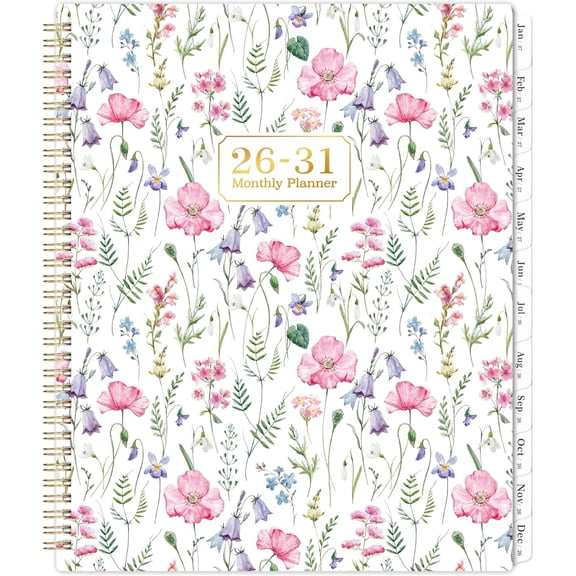 2026-2031 Monthly Planner/Calendar - 5 Year Planner 2026-2031, Jul. 2026 - Jun. 2031, 9'' x 11'', with Coated Tabs, Inner Pocket