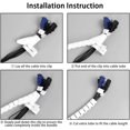 thumbnail image 2 of shiyou-Cable Management Sleeve Cord Organizer Concealer for TV/Computer/Office, 60 Inch Tools & Home Improvement Cable Sleeve Wrap Cover Cord Hider Management Wire Protector for Tidy Desk, 2 of 4