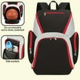 thumbnail image 1 of Large Capacity Travel & Sports Backpack: Simple, Casual & Multi-Pocketed for All Your Fitness & Basketball Needs!, 1 of 5