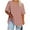 Brown, variant on JSheng Summer Plus Size Womens T-Shirts Women's Oversized V-neck Short Sleeve Polka Dot Casual Loose Tops Army Green XXXL