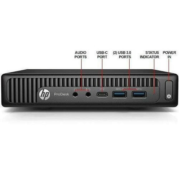 Restored HP 600 G2 Micro Computer Mini Tower PC (Intel Quad Core i5-6500T, 16GB DDR4 Ram, 256GB Solid State SSD, WIFI, VGA, USB 3.0) Win 10 Pro (Refurbished)