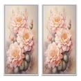 thumbnail image 2 of Designart "Pink Green Cactus love expression I" Cactus Framed Wall Art Set Of 2 - Pink Floral Frame Gallery Set For Office Decor, 2 of 7